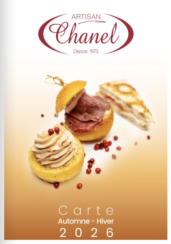 Menu carte traiteur charcuterie artisanale Chanel Montluel Ain